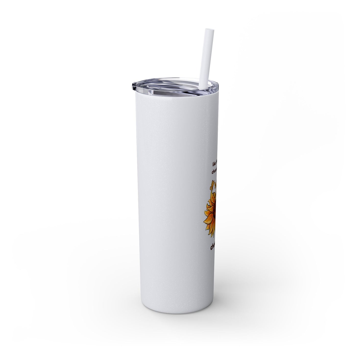 Choose Joy - Skinny Tumbler with Straw