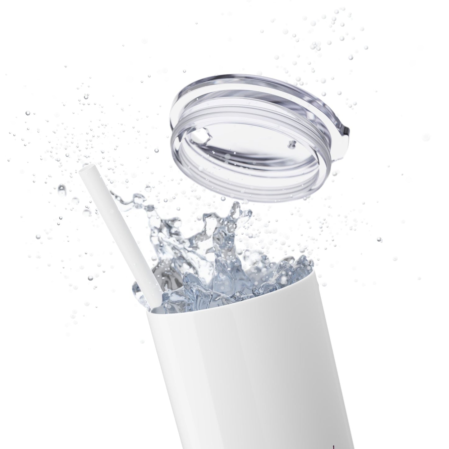 Find your Joy and Bloom! - Skinny Tumbler with Straw