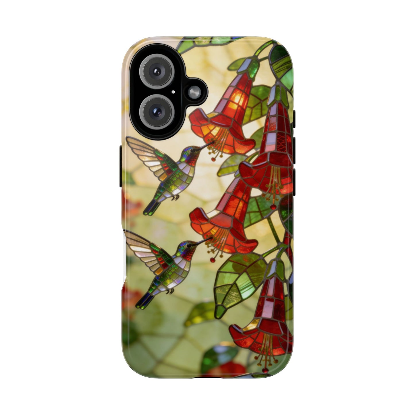 Hummingbird Stained Glass Style Phone Case