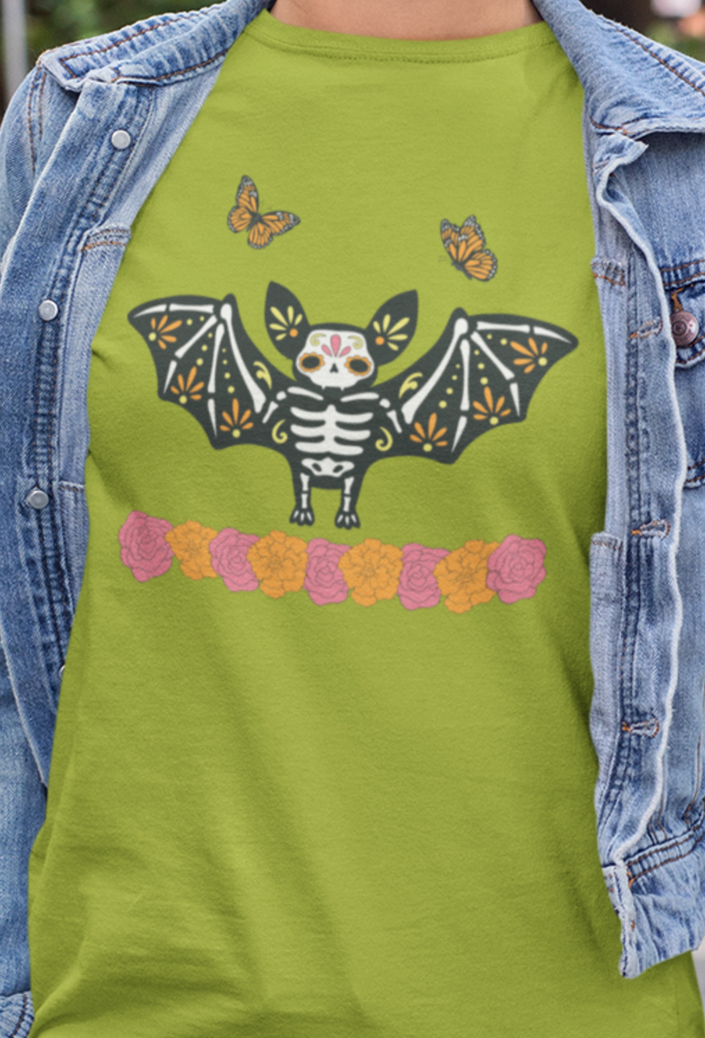 Dia De Los Muertos Bat - T-Shirt