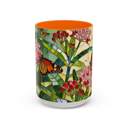 Monarch Stained Glass Style Coffee/Tea Mug (15oz)
