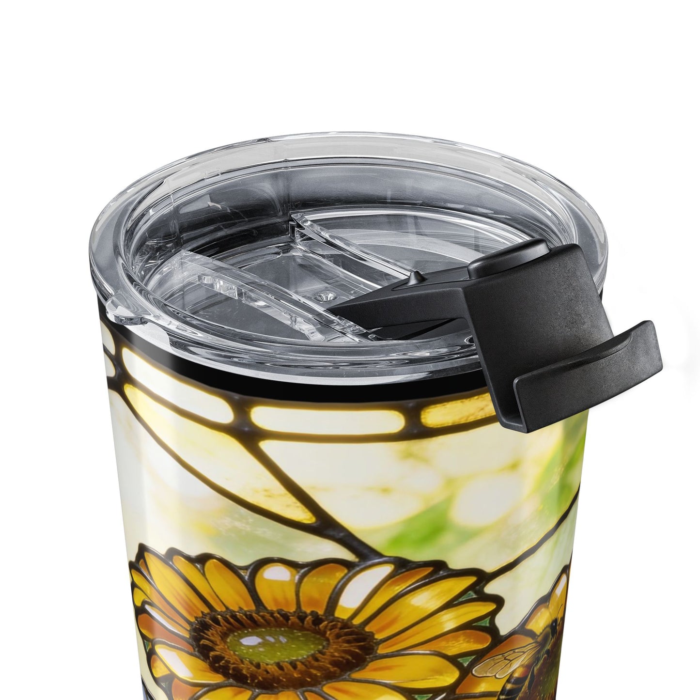 Sunflower Stained Glass Style 20oz Tumbler