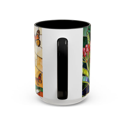 Monarch Stained Glass Style Coffee/Tea Mug (15oz)
