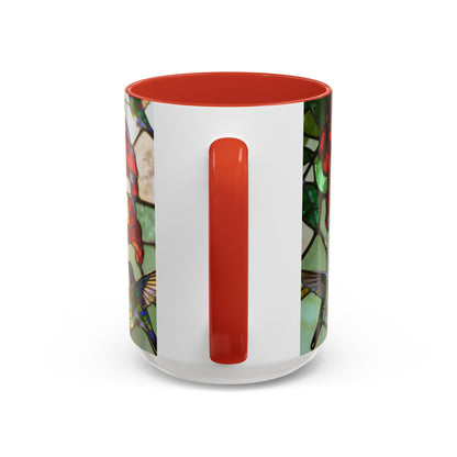 Hummingbird Stained Glass Style Coffee/Tea Mug (15oz)
