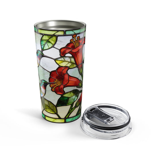 Hummingbird Stained Glass Style 20oz Tumbler