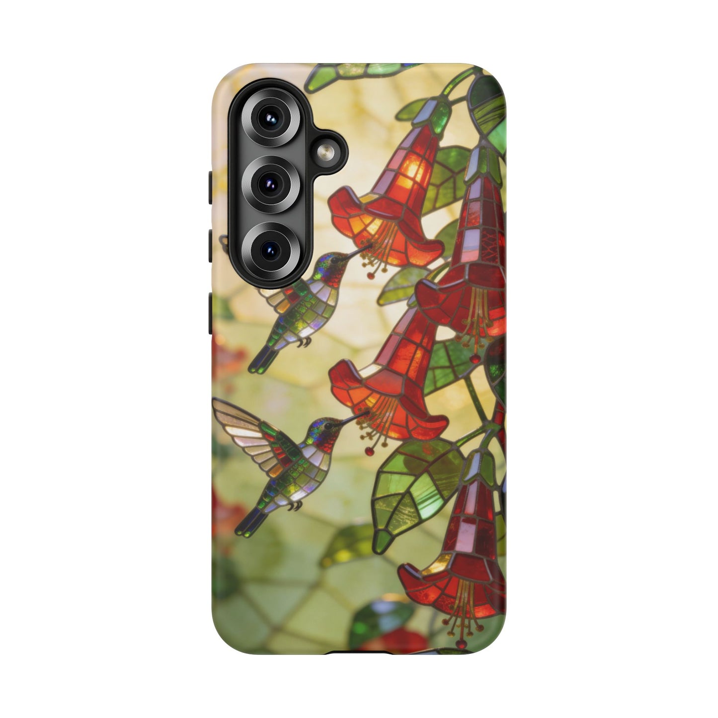 Hummingbird Stained Glass Style Phone Case