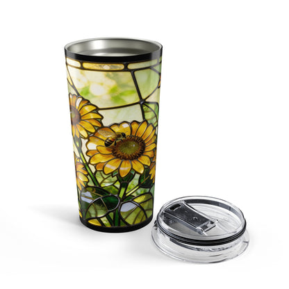 Sunflower Stained Glass Style 20oz Tumbler