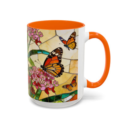 Monarch Stained Glass Style Coffee/Tea Mug (15oz)