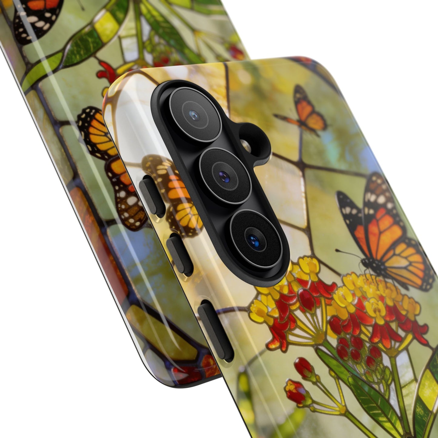 Monarch Stained Glass Style Phone Case