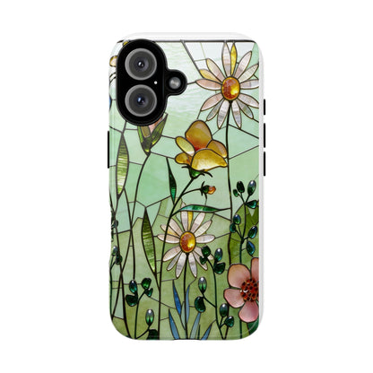 Wildflower Stained Glass Style Phone Case