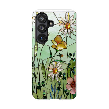 Wildflower Stained Glass Style Phone Case