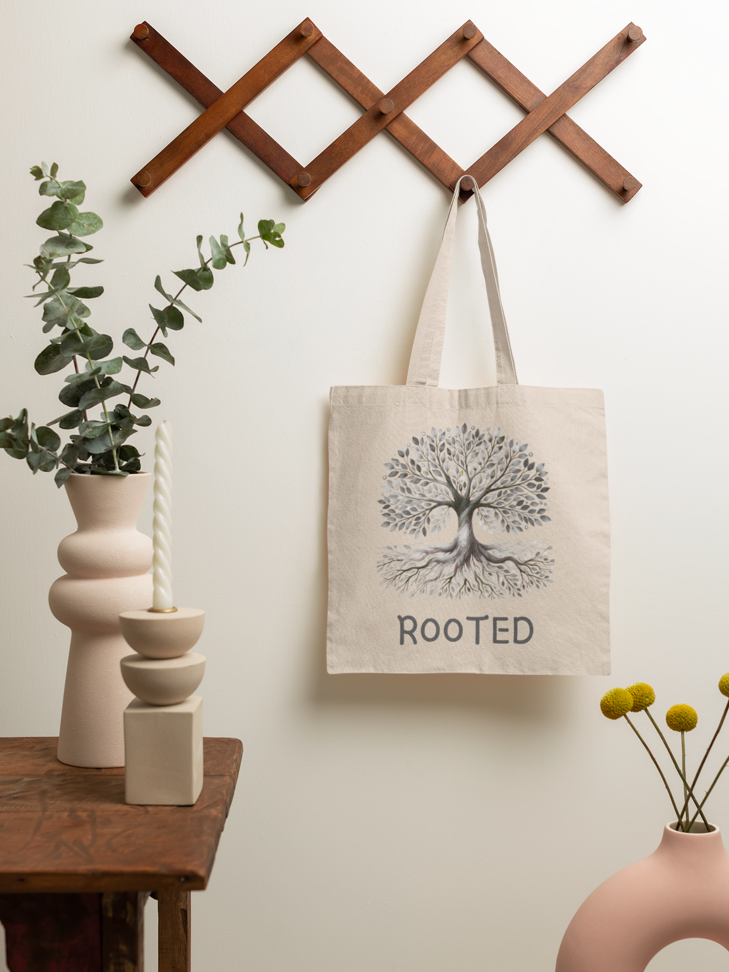 Rooted - Natural Tote Bag