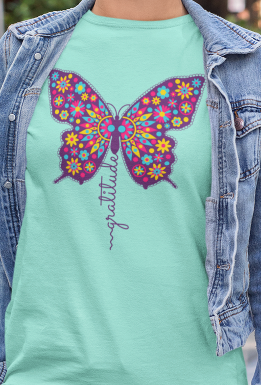 Gratitude Butterfly - T-Shirt