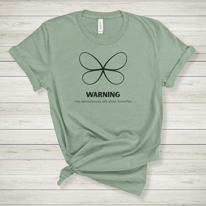 Warning Butterflies Premium Tee
