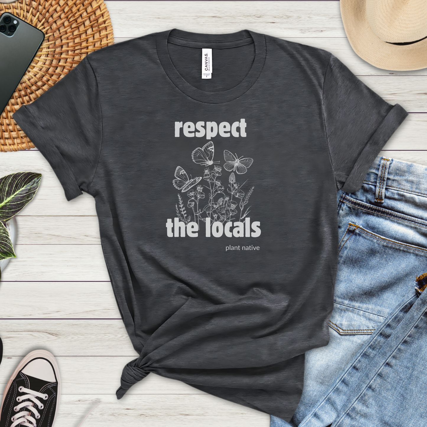 Respect the Locals Plant Native Premium Tee