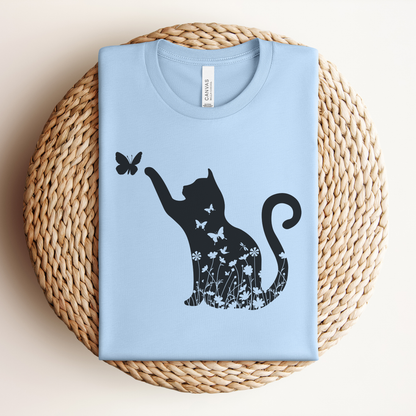 Cat and Butterfly Premium Tee