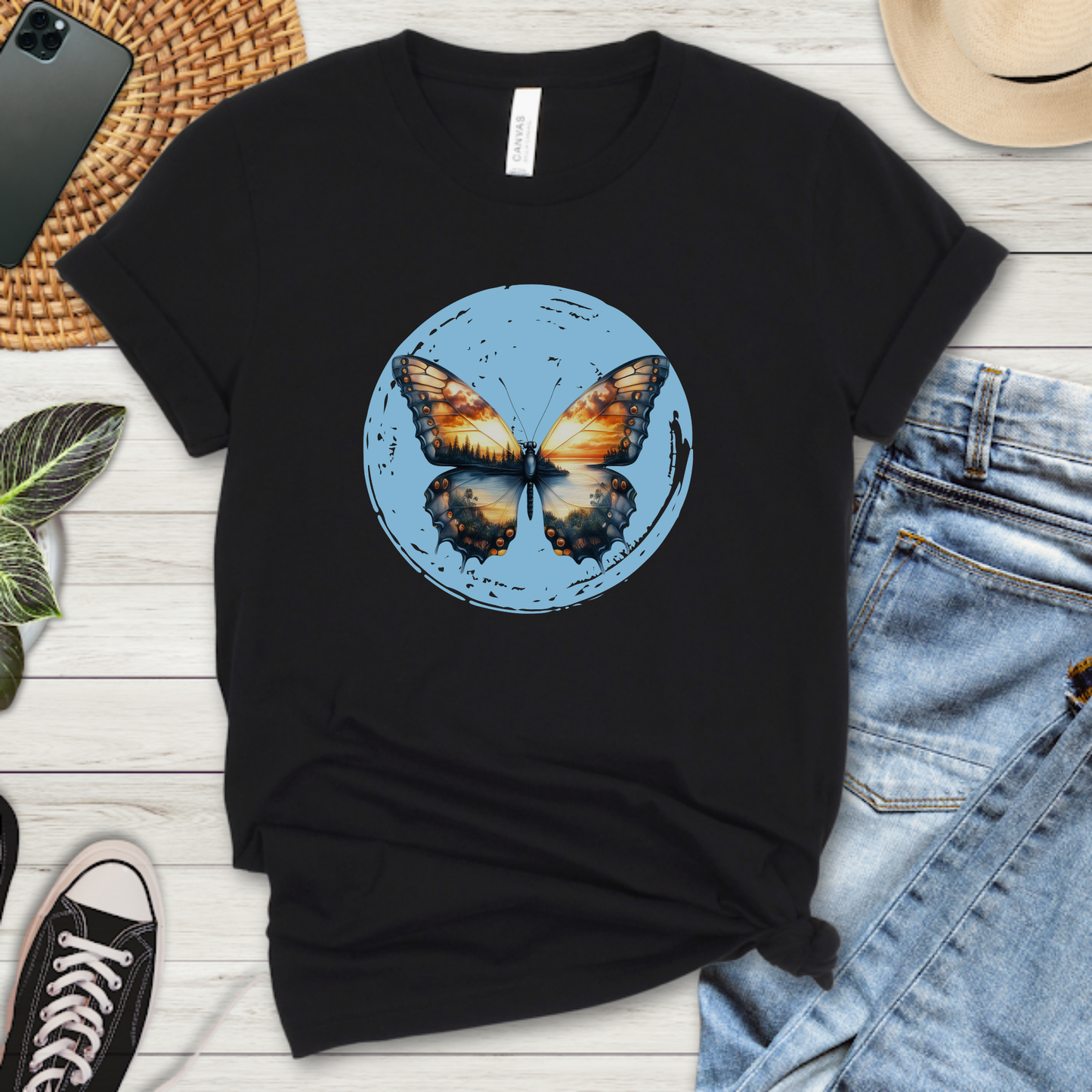 Sunrise Butterfly Premium Tee
