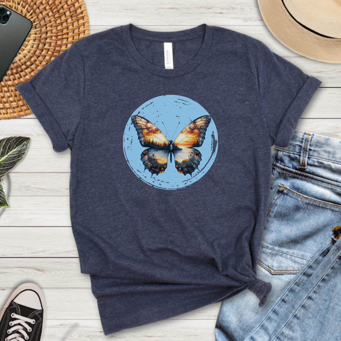 Sunrise Butterfly Premium Tee