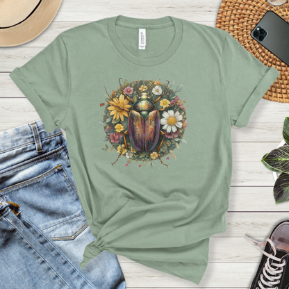 Floral Beetle Premium Tee