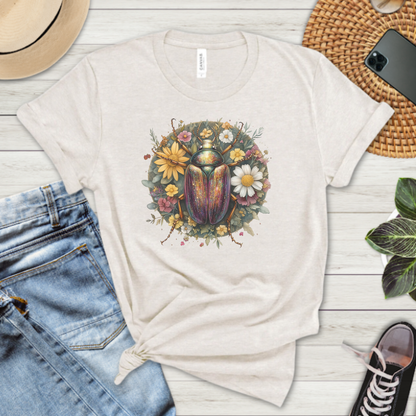 Floral Beetle Premium Tee
