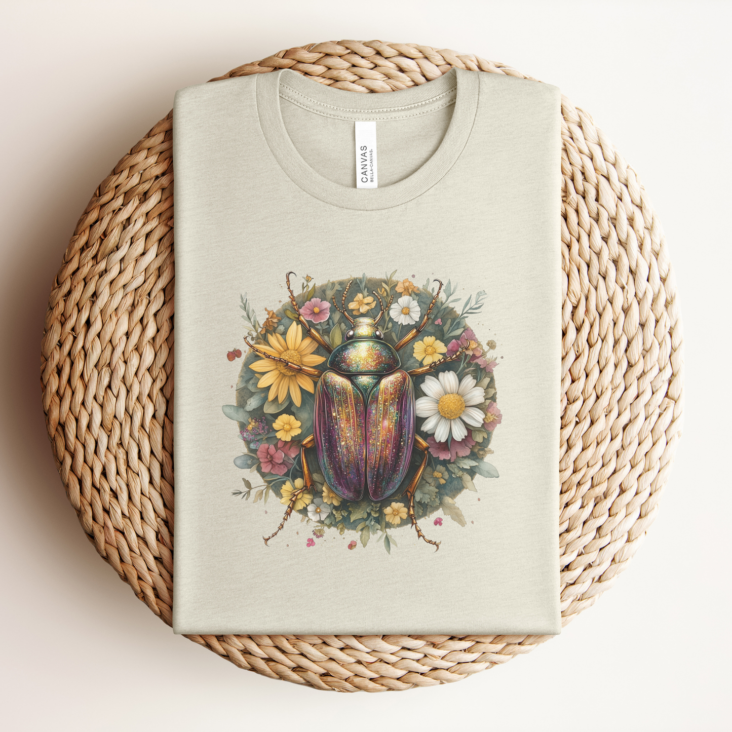 Floral Beetle Premium Tee