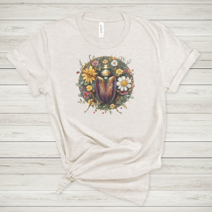 Floral Beetle Premium Tee