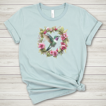 Hummingbird Wreath Premium Tee
