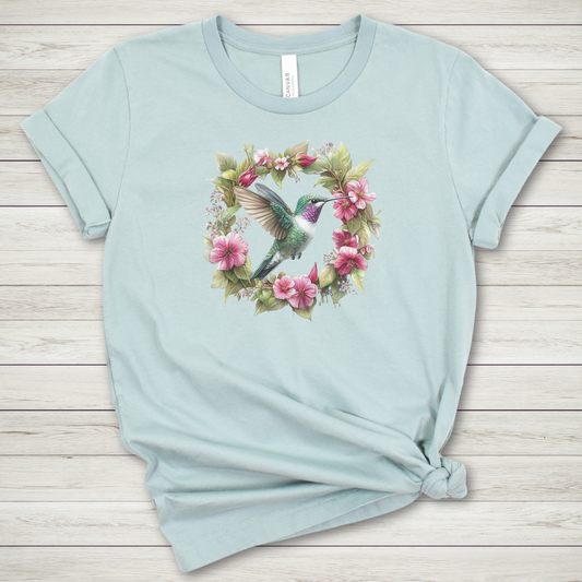 Hummingbird Wreath Premium Tee