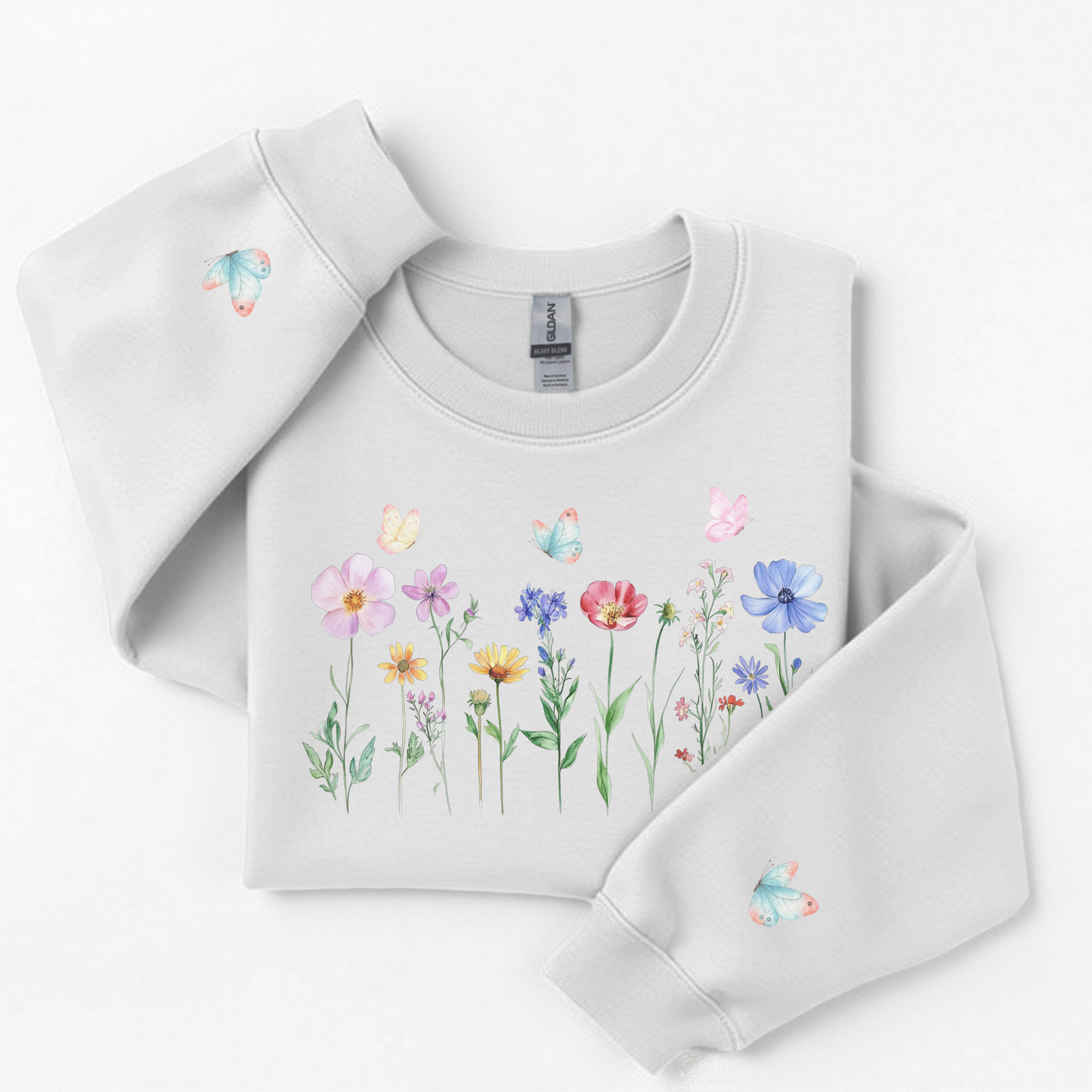 Wildflowers and Butterflies Premium Sweatshirt
