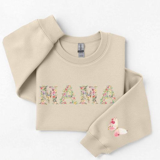 Floral MAMA Premium Sweatshirt