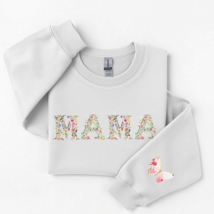 Floral MAMA Premium Sweatshirt