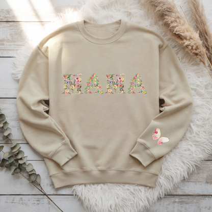 Floral MAMA Premium Sweatshirt