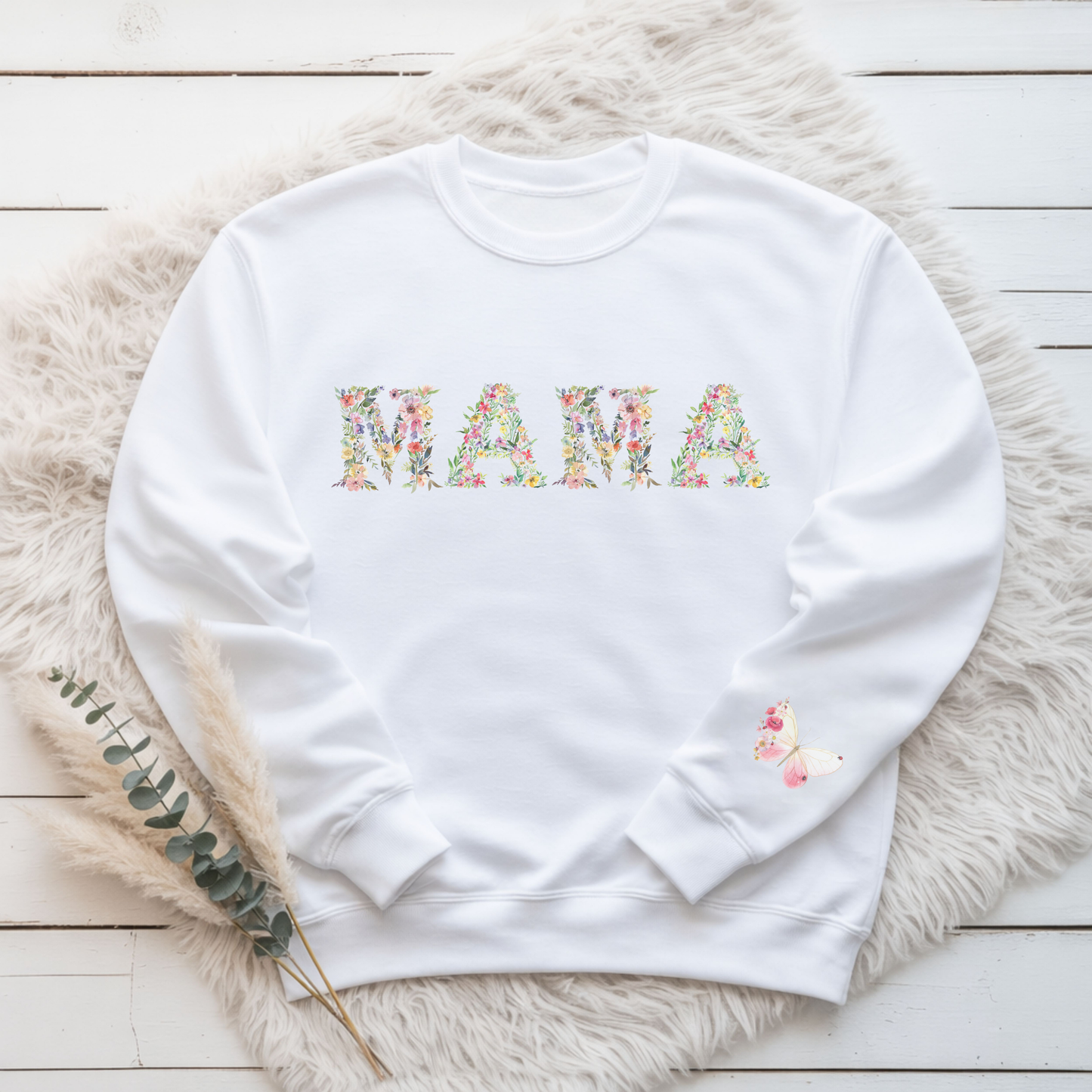 Floral MAMA Premium Sweatshirt