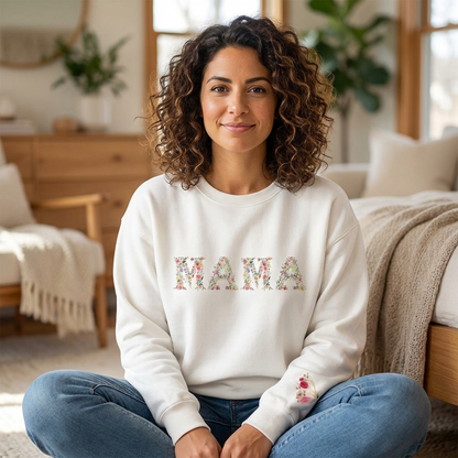 Floral MAMA Premium Sweatshirt