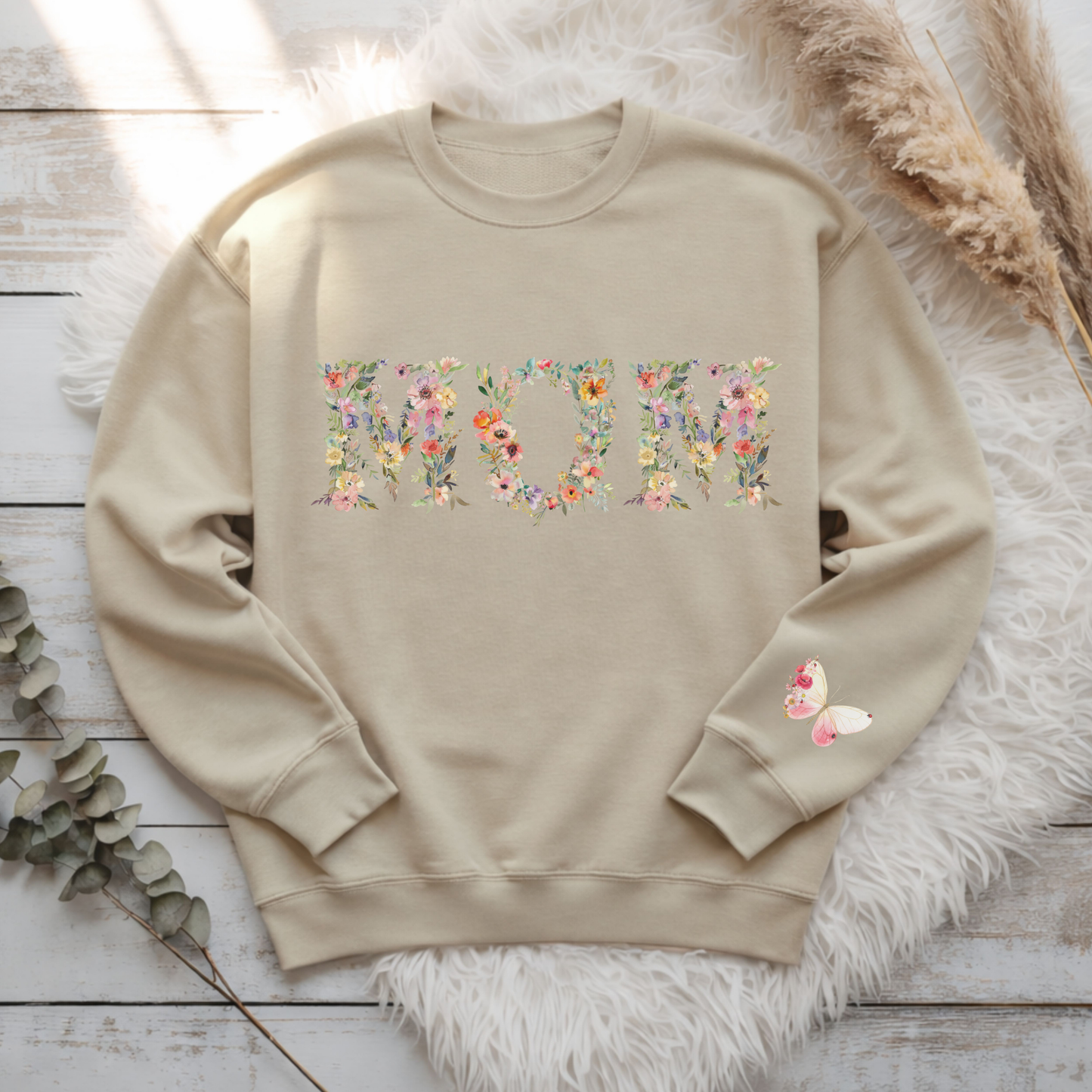 Floral MOM Premium Sweatshirt