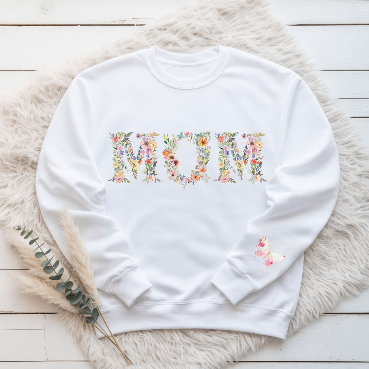 Floral MOM Premium Sweatshirt