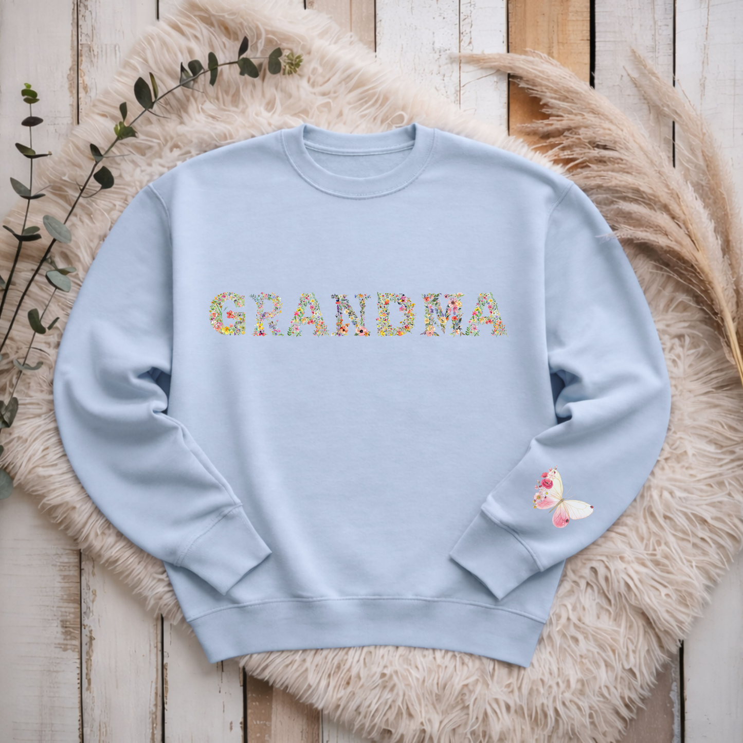Floral GRANDMA Premium Sweatshirt