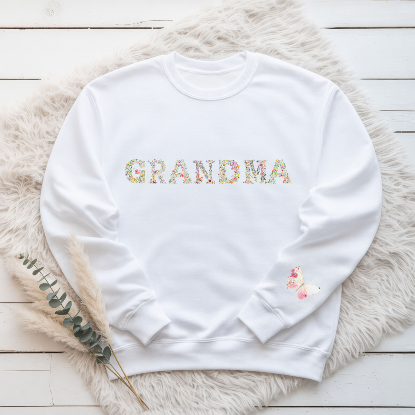 Floral GRANDMA Premium Sweatshirt
