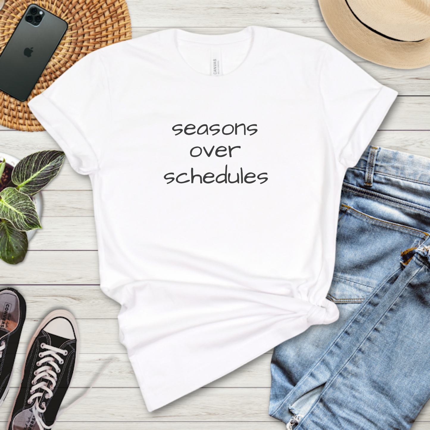 Seasons over Schedules Premium Tee