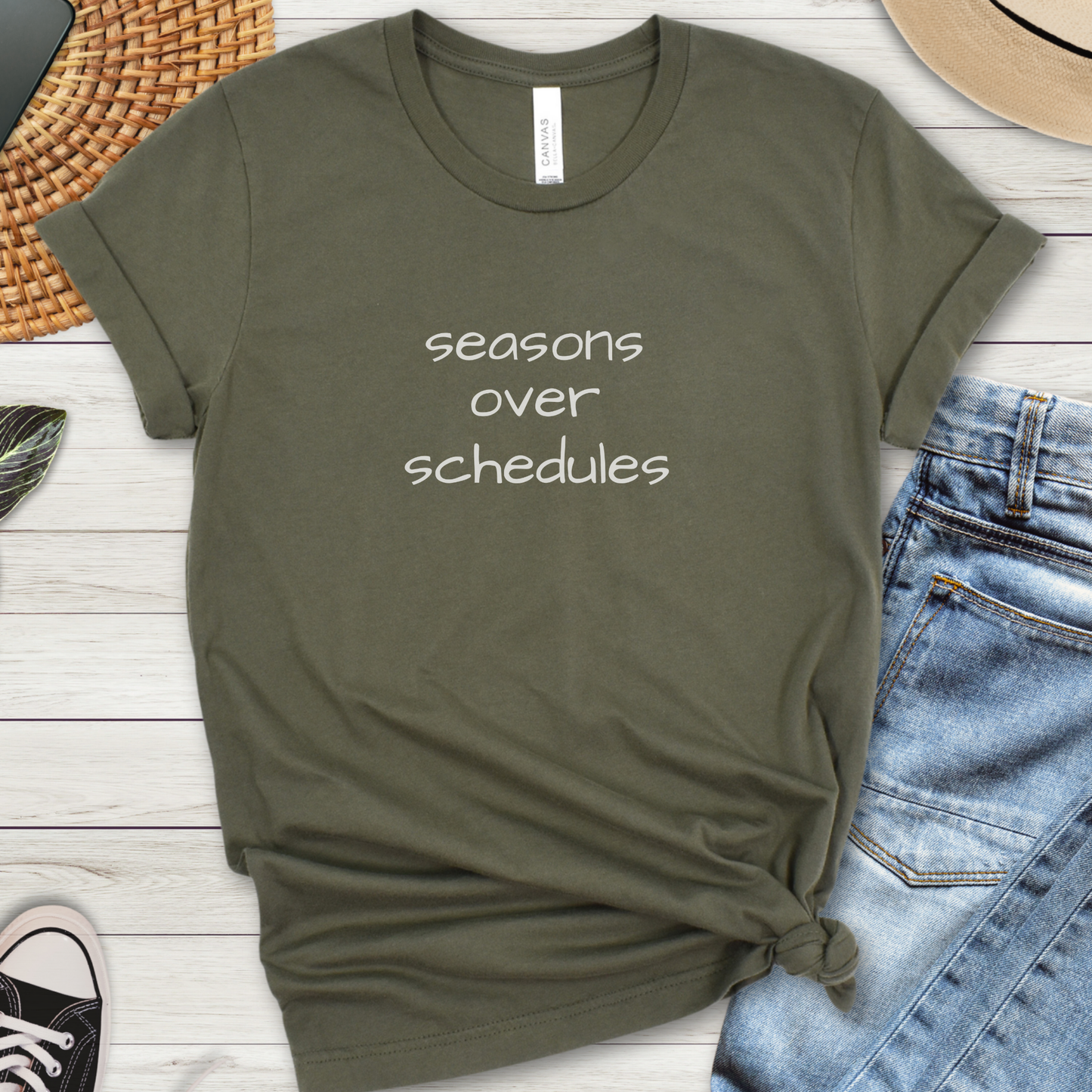 Seasons over Schedules Premium Tee