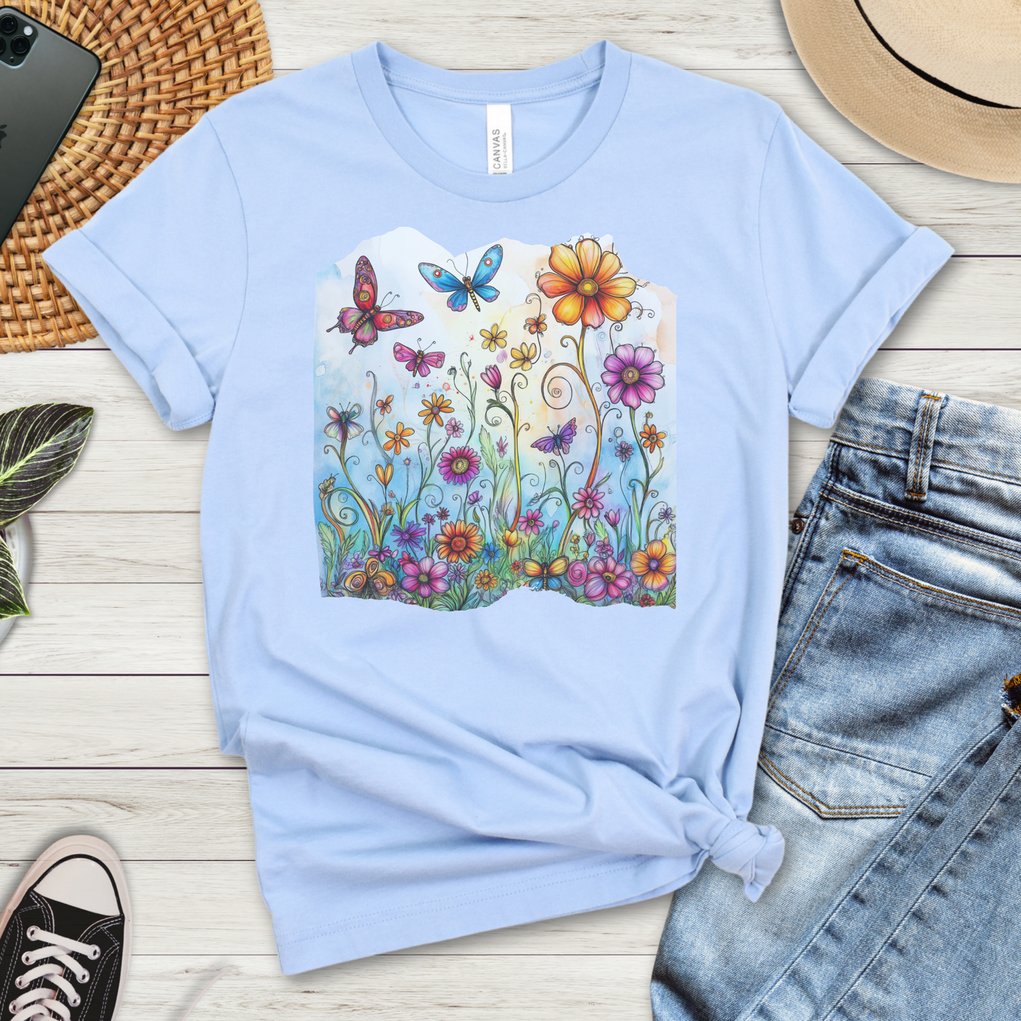 Whimsical Butterflies Premium Tee