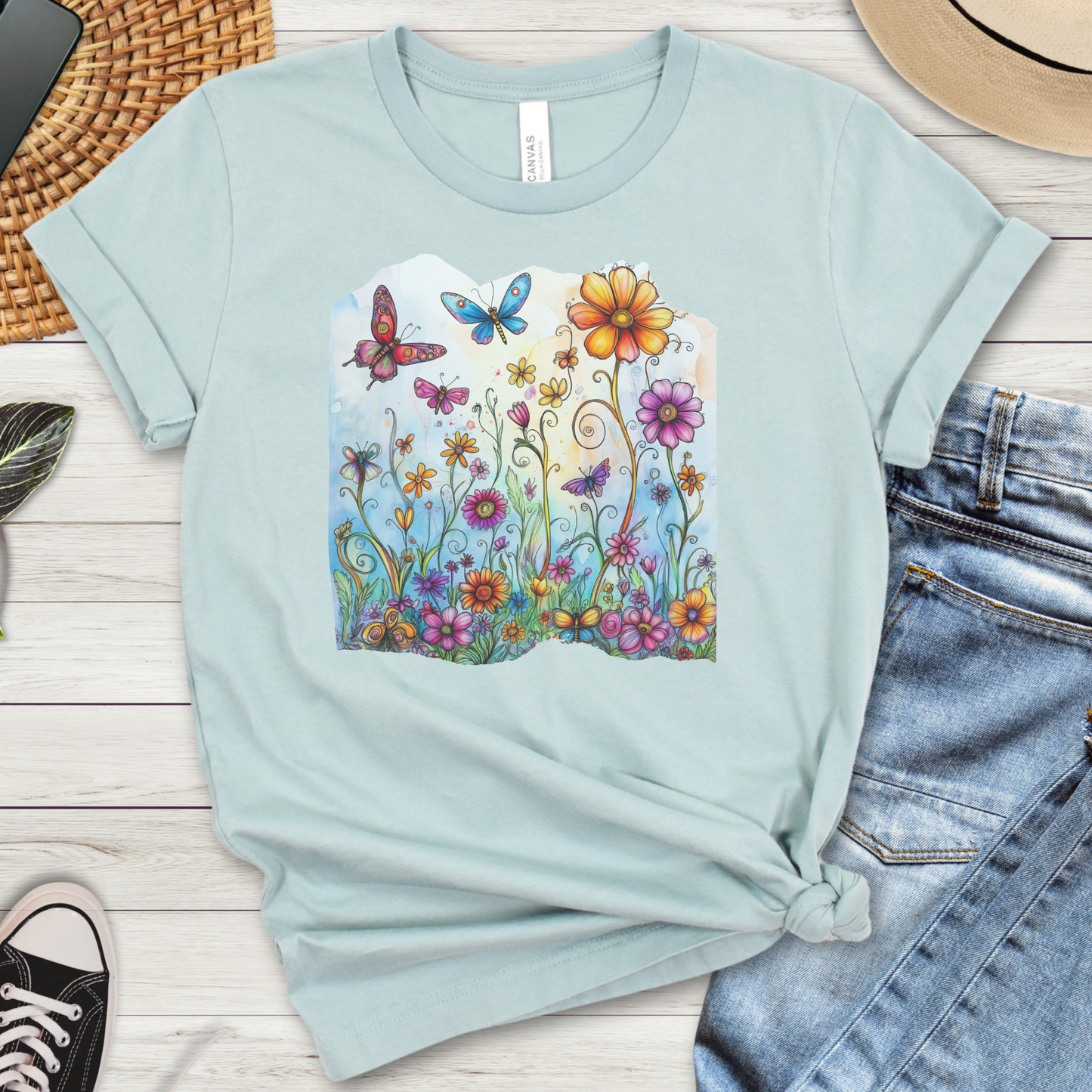 Whimsical Butterflies Premium Tee
