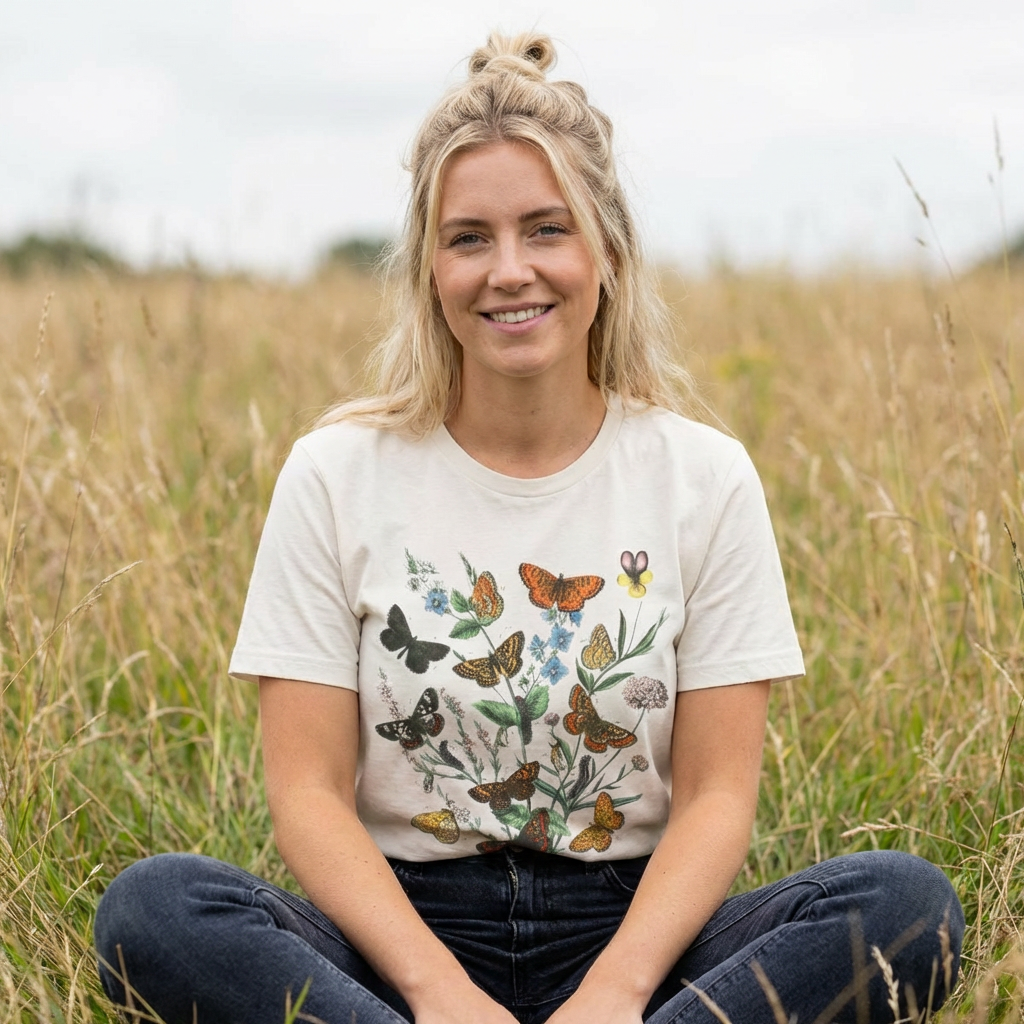Vintage Butterflies Premium Tee