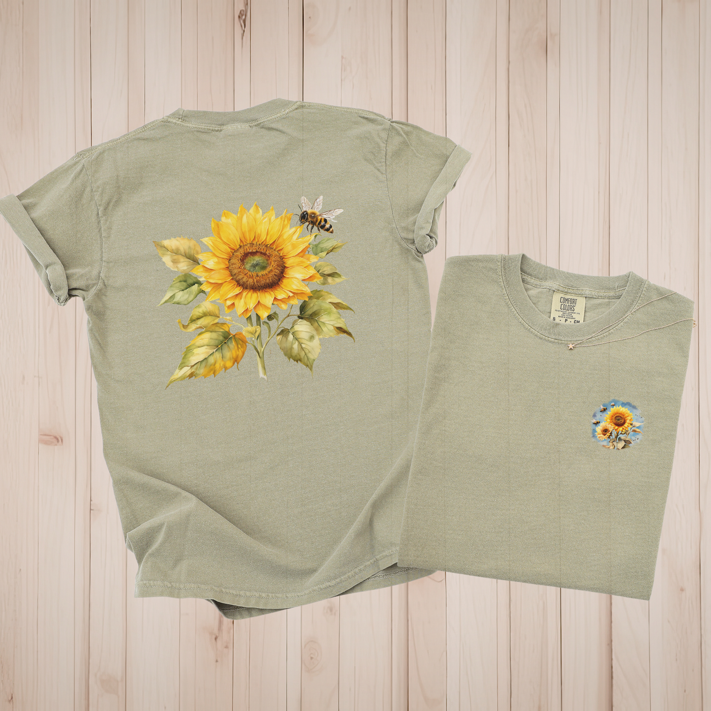 Sunflower and Bees Premium Tee