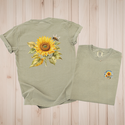 Sunflower and Bees Premium Tee