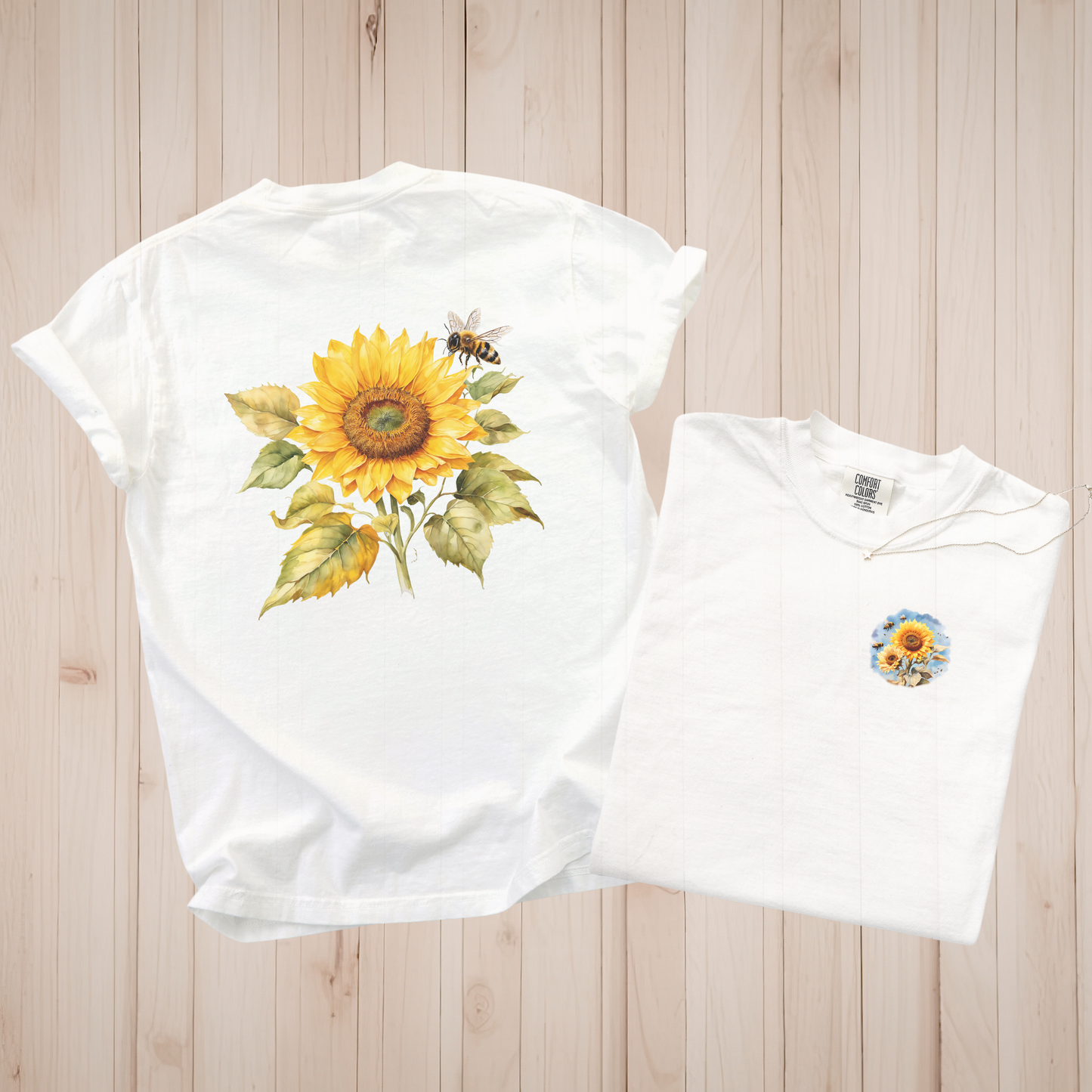 Sunflower and Bees Premium Tee