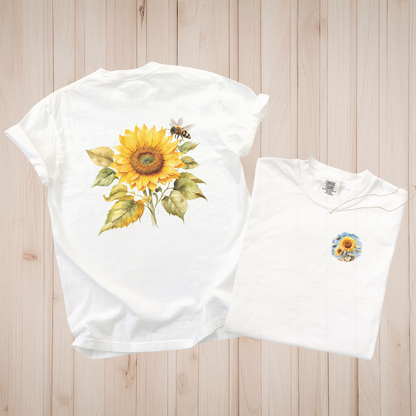 Sunflower and Bees Premium Tee