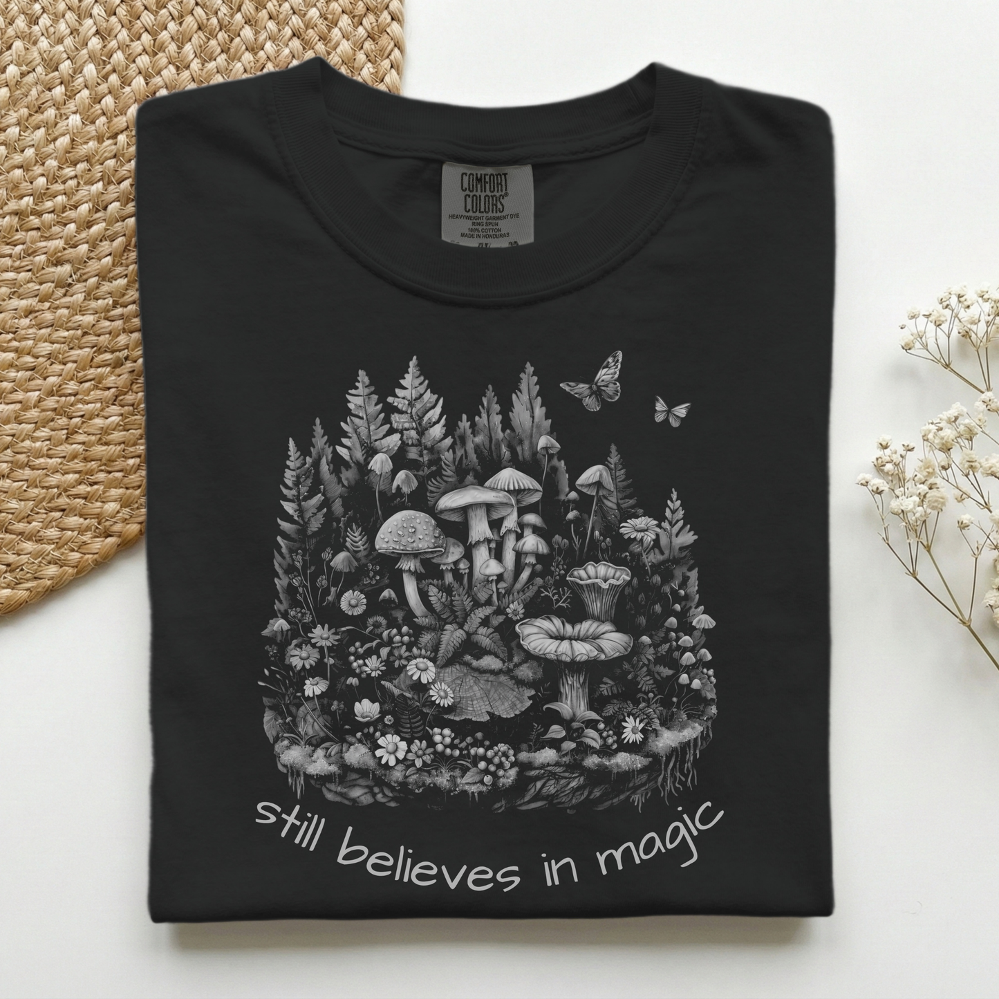 Still Believes in Magic Grayscale Premium Tee