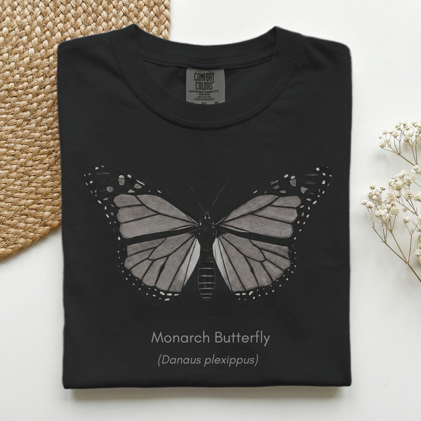 Monarch Butterfly Grayscale Premium Tee