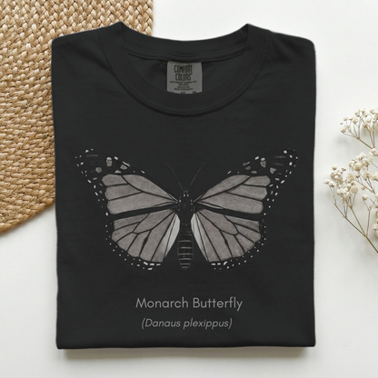 Monarch Butterfly Grayscale Premium Tee